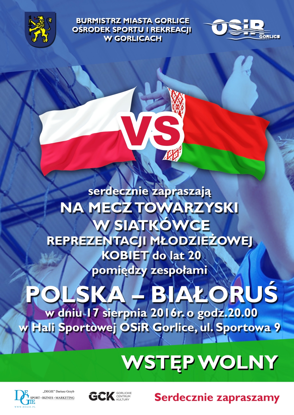 Mecz piłki siatkowej Polska-Białoruś