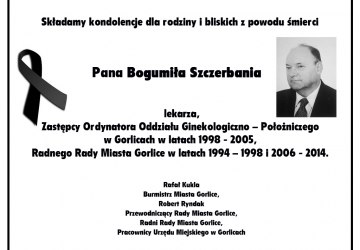 Nie żyje Bogumił Szczerbań
