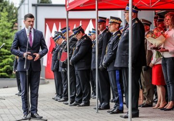 Uroczyste pożegnanie Komendanta Wojewódzkiego PSP