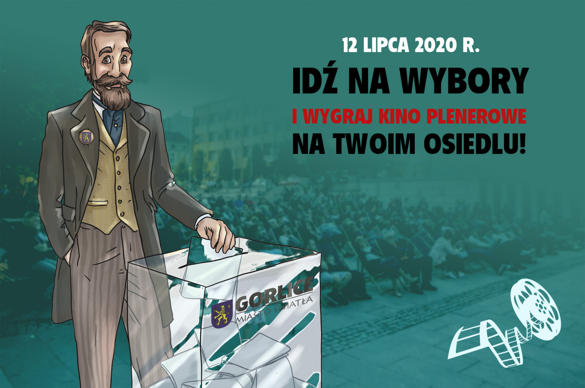 Frekwencja w II turze - kino plenerowe na osiedlu nr 11 „Łysogórskie”