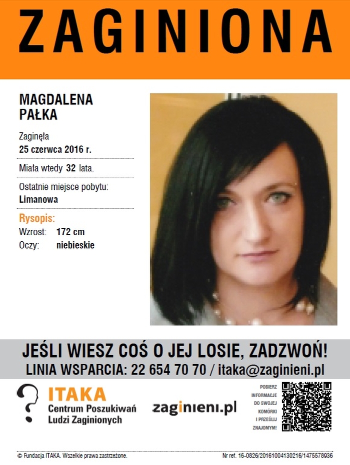 Zaginęła Magdalena Pałka