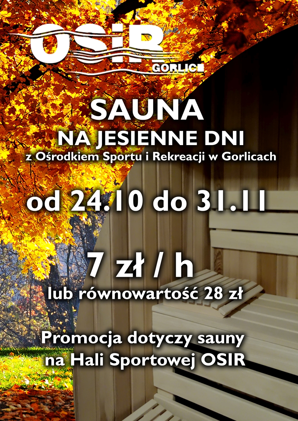 Sauna na jesienne dni