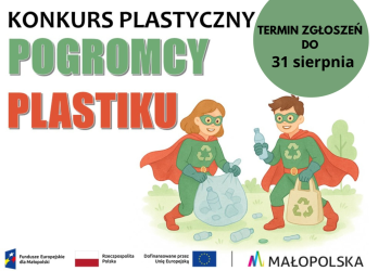 Konkurs plastyczny „Pogromcy Plastiku” – czekamy na Wasze prace do końca wakacji!