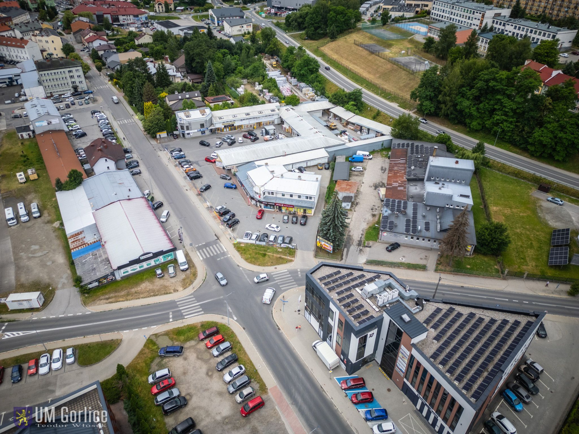 Skrzyżowanie dróg ul. Korczaka i 11 Listopada