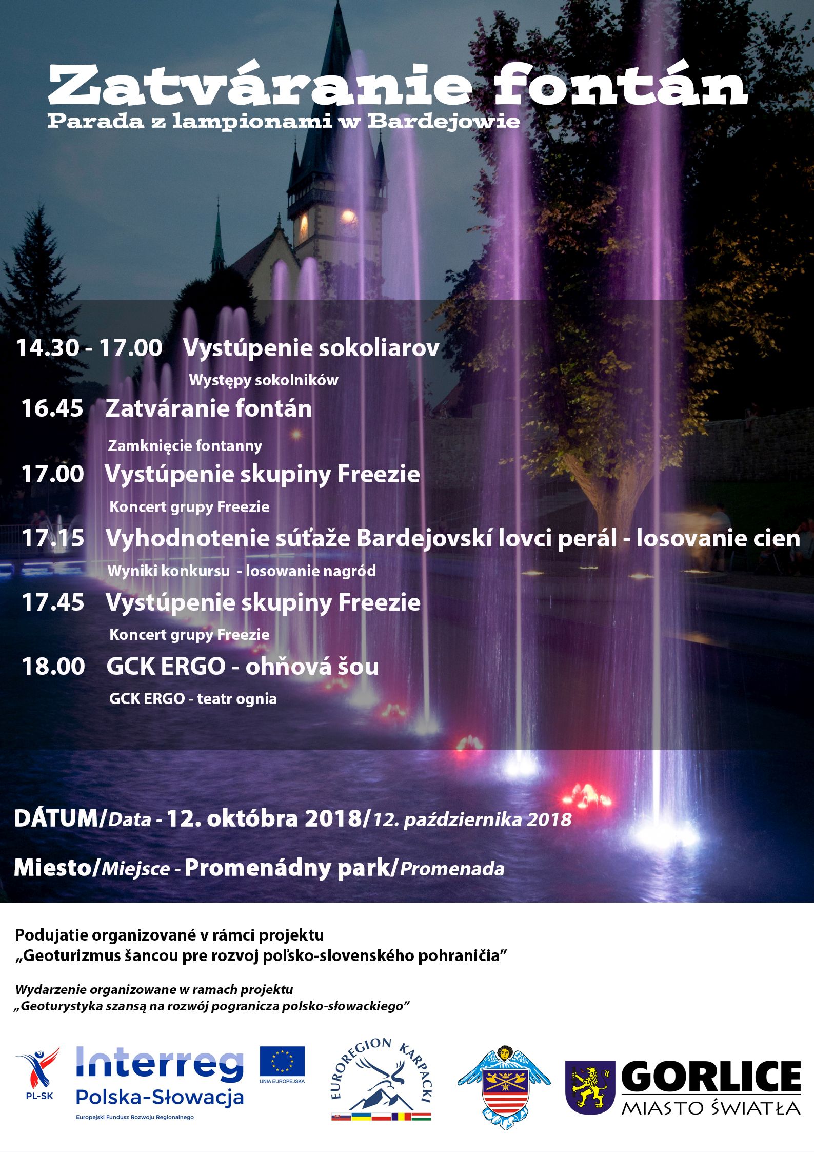 Parada z lampionami w Bardejovie
