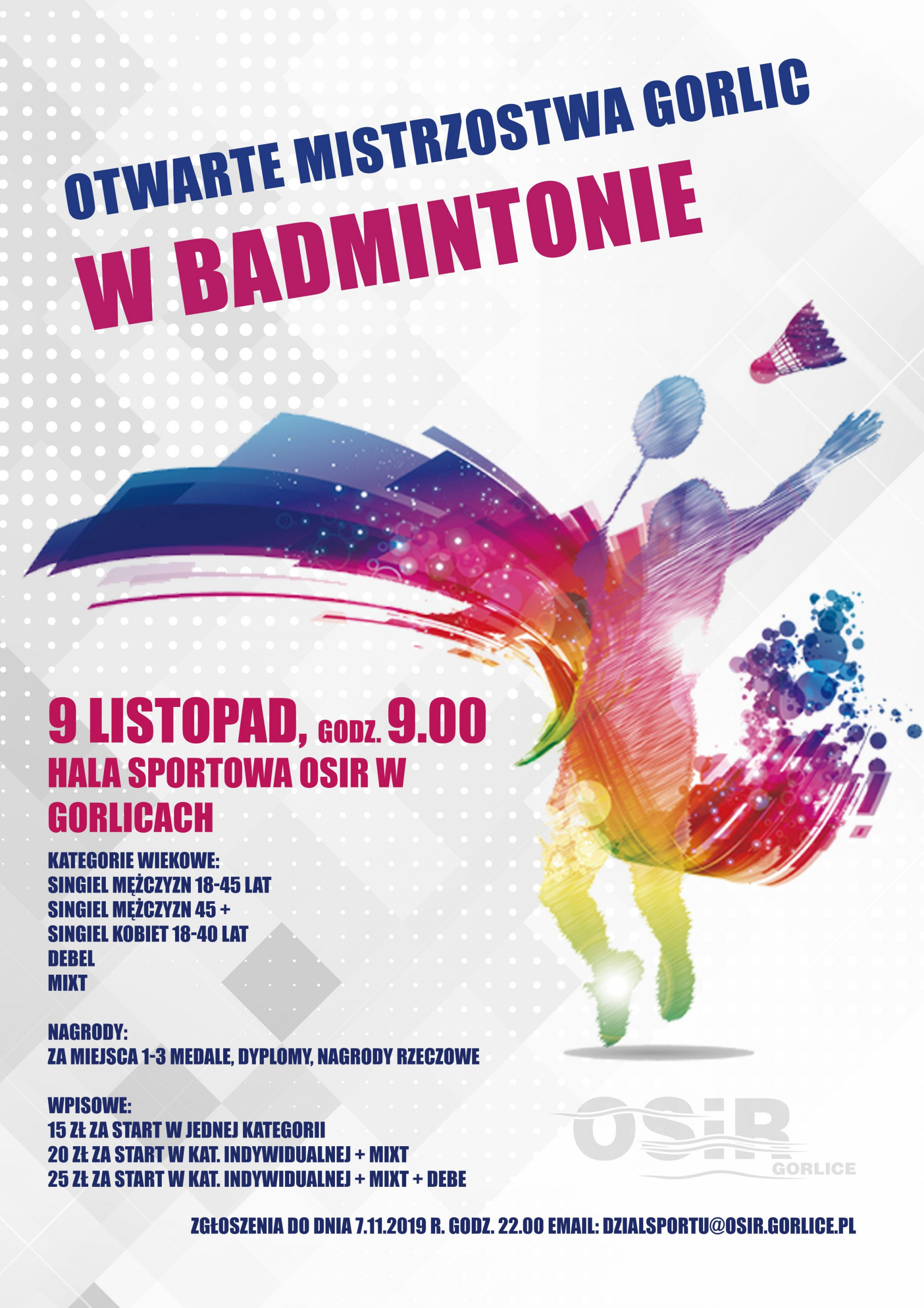 Otwarte Mistrzostwa Gorlic w badmintonie