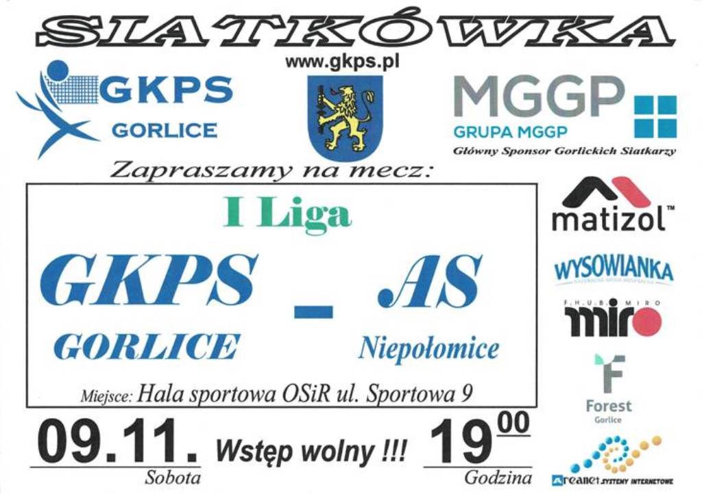 Mecz siatkówki I Ligii Małopolskiej