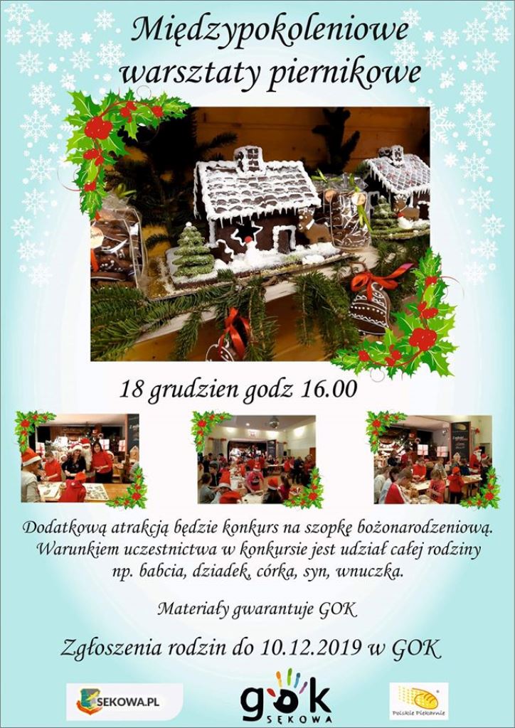 Międzypokoleniowe warsztaty piernikowe
