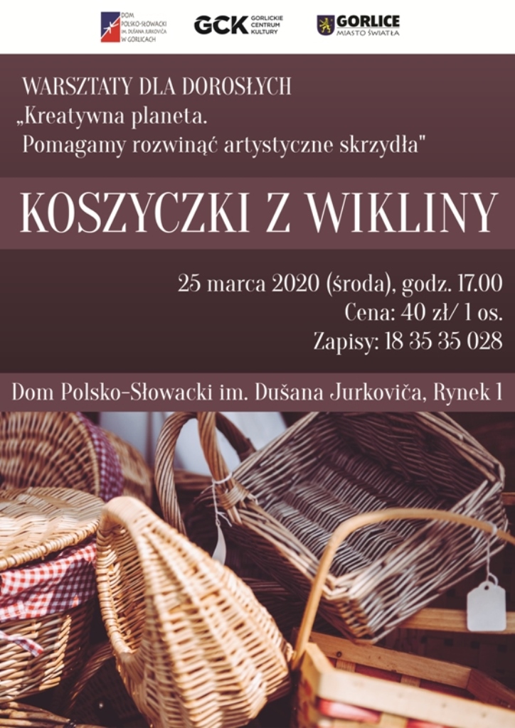 Warsztaty wyplatania koszyków z wikliny