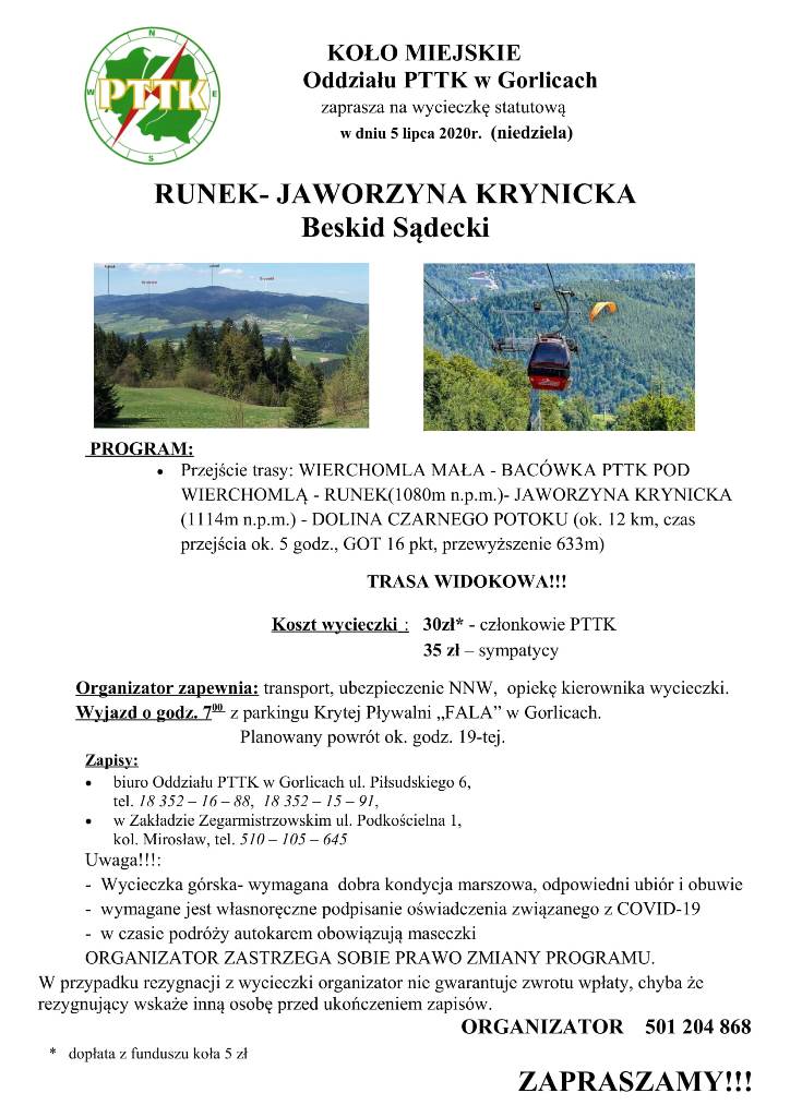 Wycieczka – Beskid Sądecki