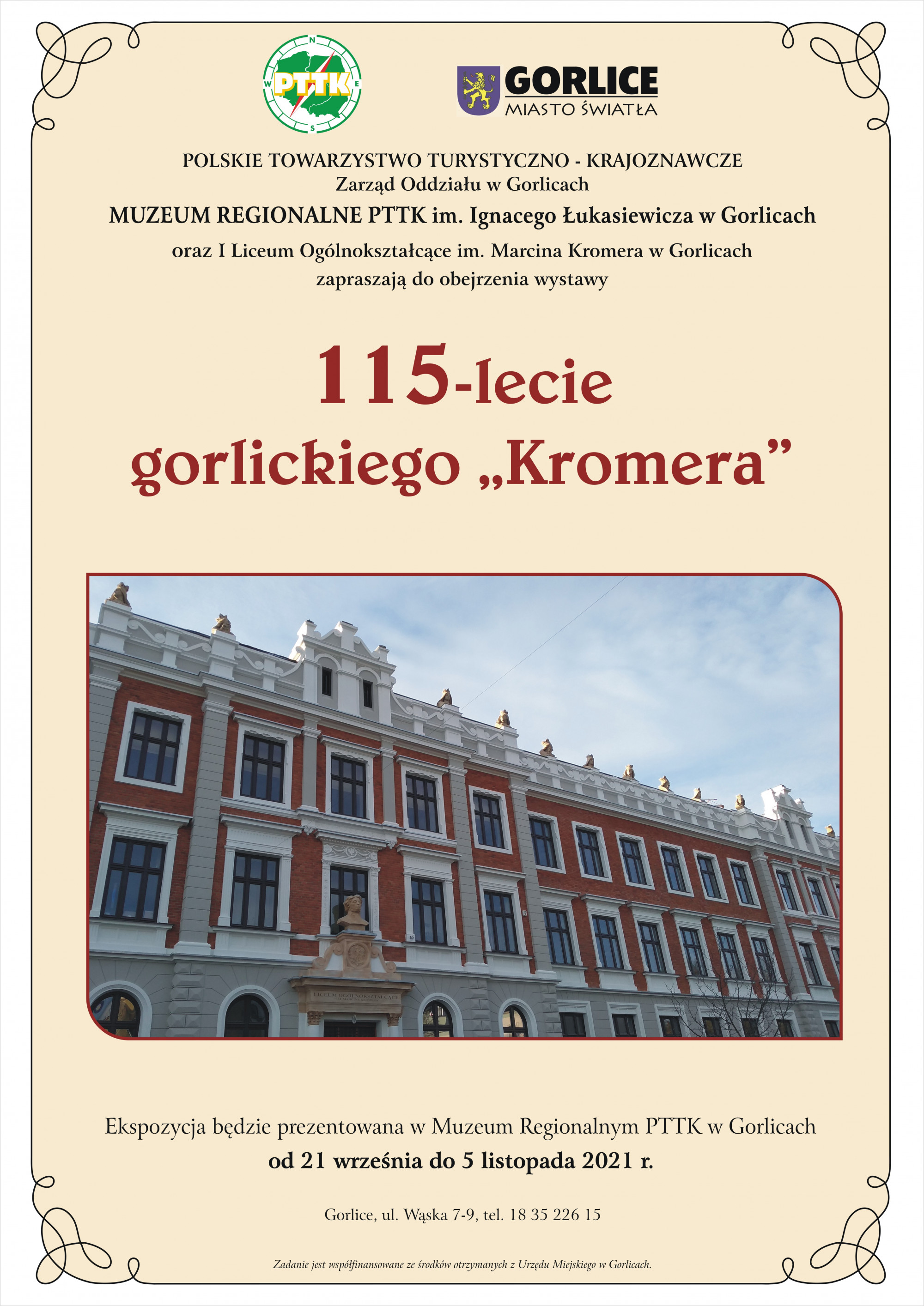 Wernisaż z okazji 115 - lecia gorlickiego Kromera w Muzeum Regionalnym PTTK