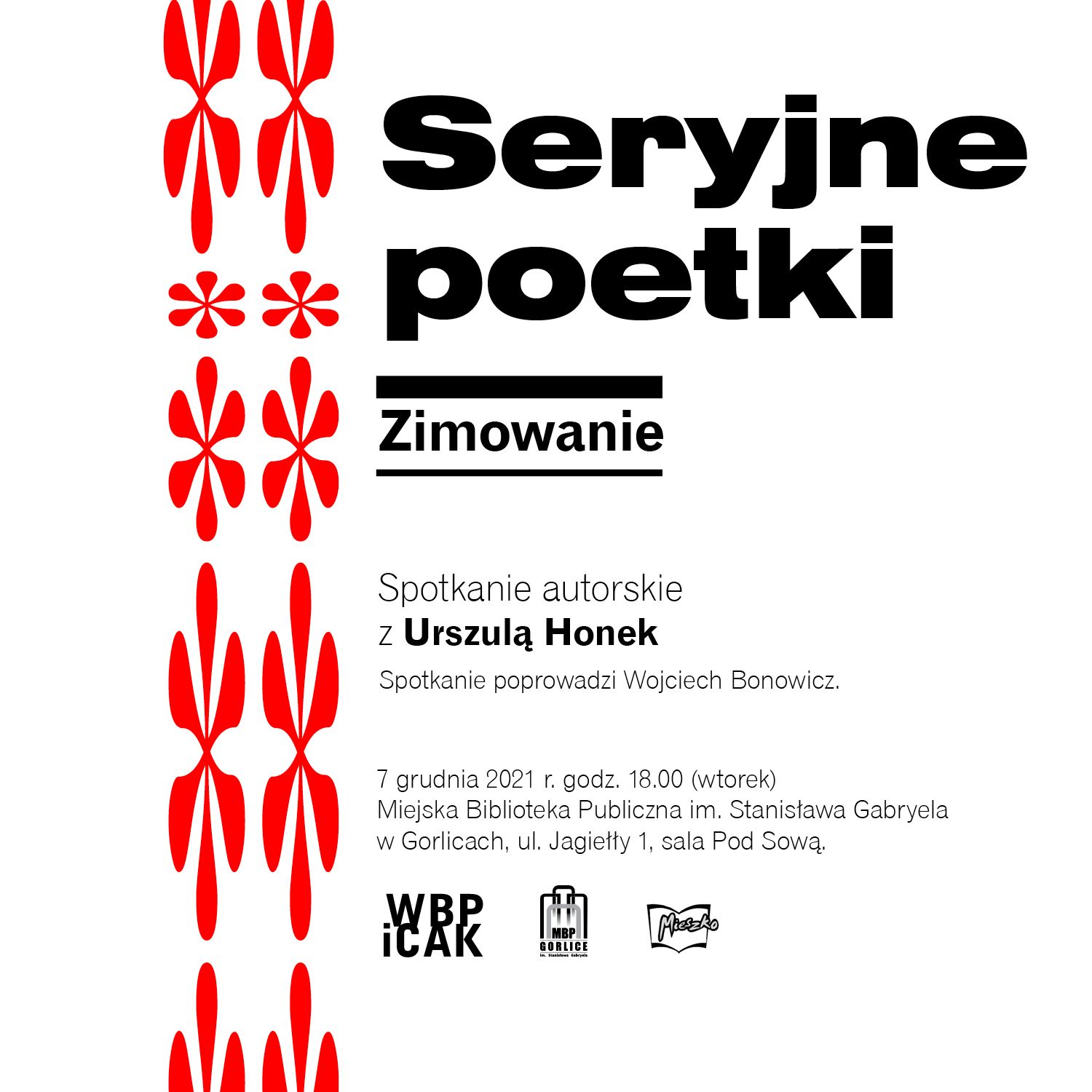 Seryjni poeci w Gorlicach: Urszula Honek - spotkanie autorskie