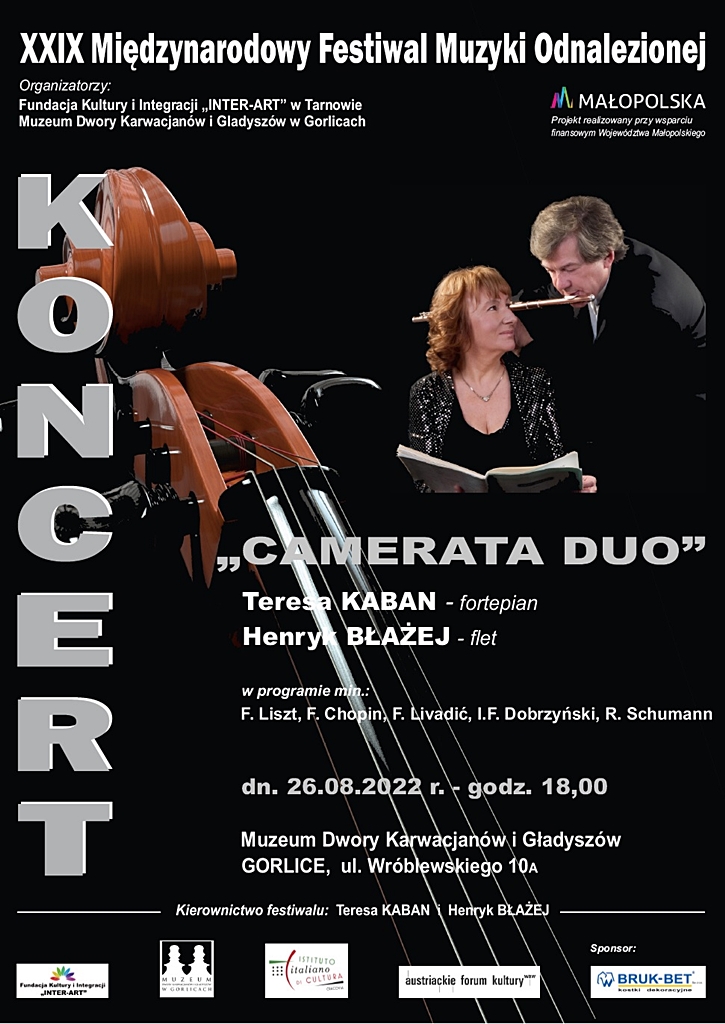 XXIX MIĘDZYNARODOWY FESTIWAL MUZYKI ODNALEZIONEJ / KONCERT