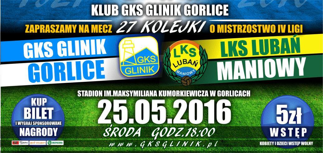 Mecz IV ligi piłki nożnej GKS Glinik Gorlice - Lubań Maniowy