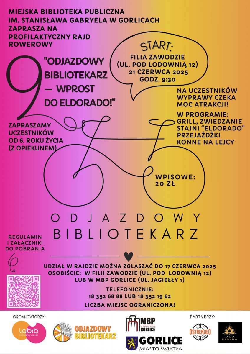 Plakat zapraszajacy na rajd.