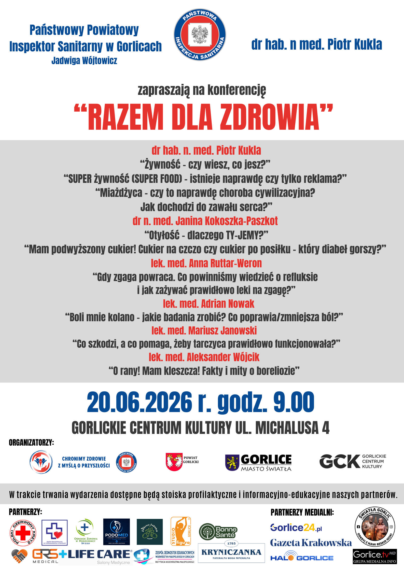 Plakat zapraszający na wydarzenie.