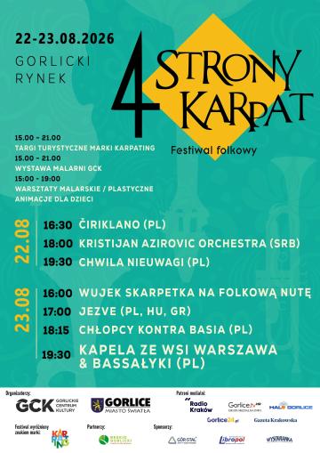 Plakat zapraszający na wydarzenie.