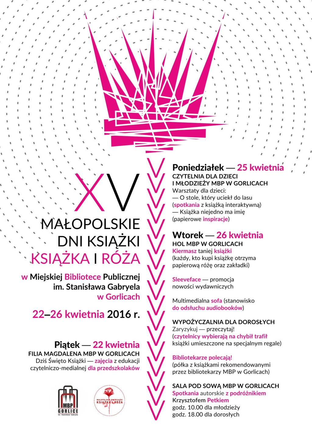 XV Małopolskie Dni Książki - Książka i Róża