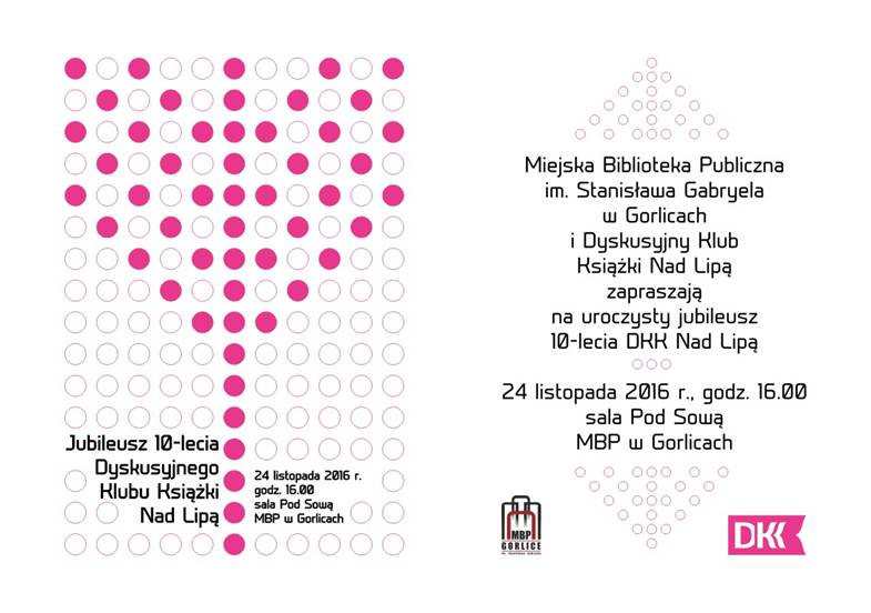 Jubileusz 10-lecia Dyskusyjnego Klubu Książki Na Lipą