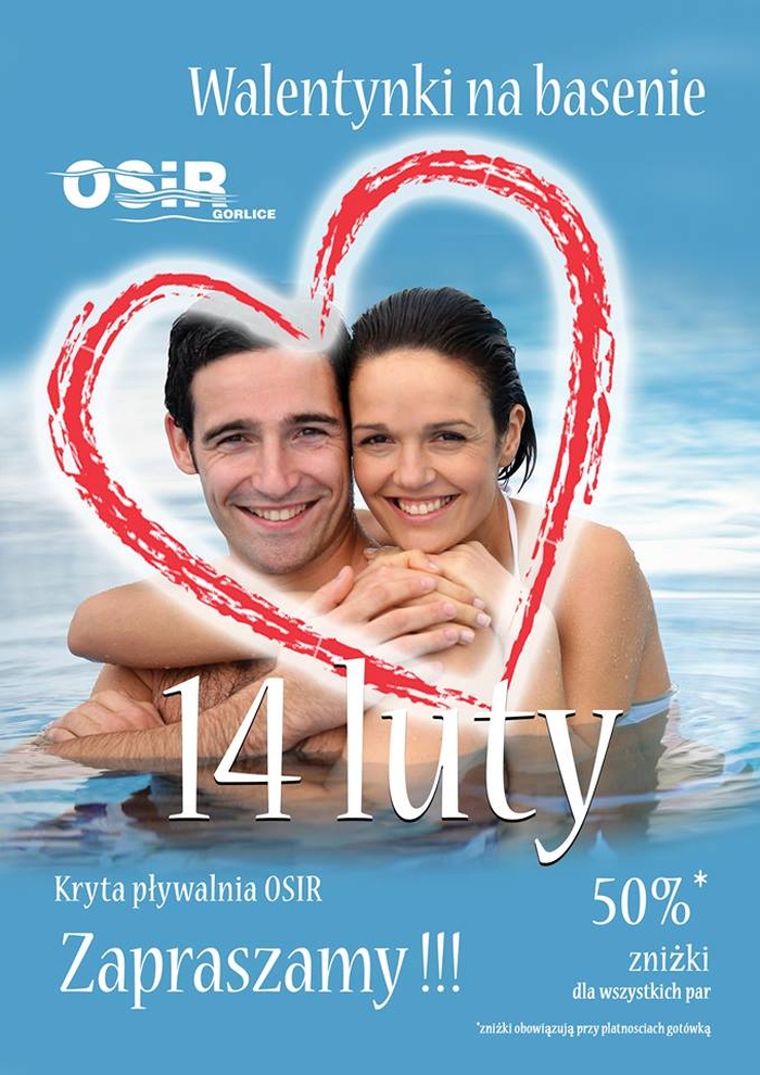 Walentynki na basenie albo lodowisku