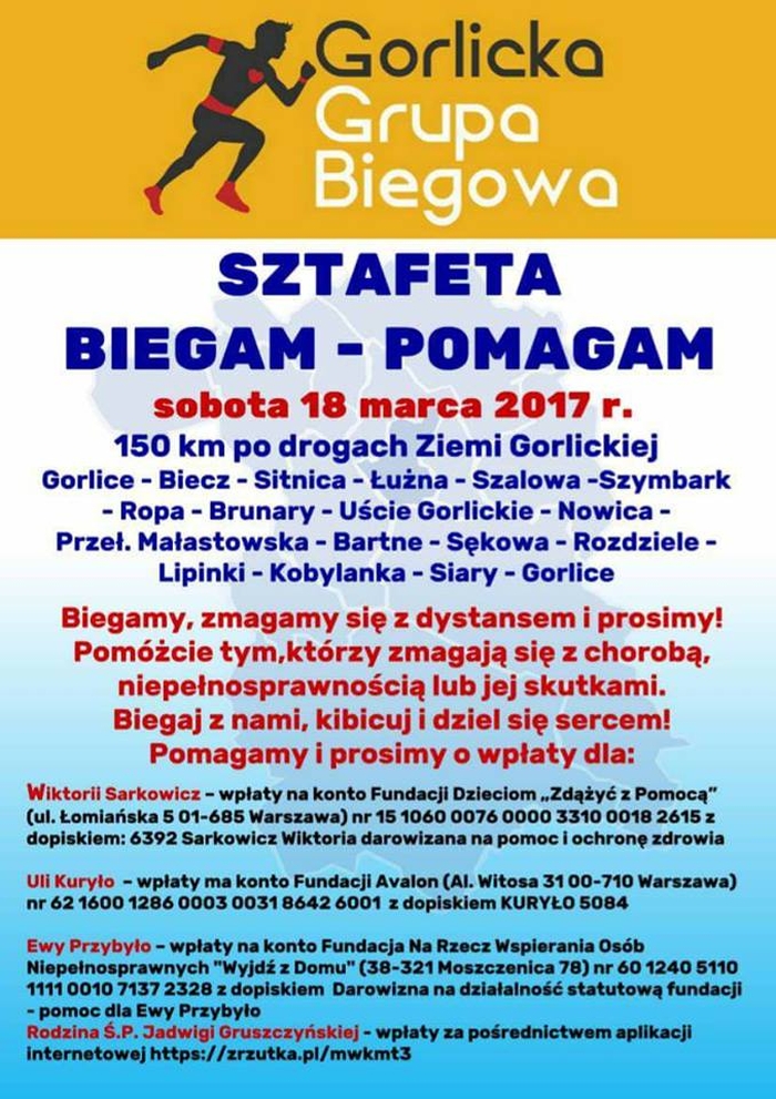 Sztafeta: biegam - pomagam
