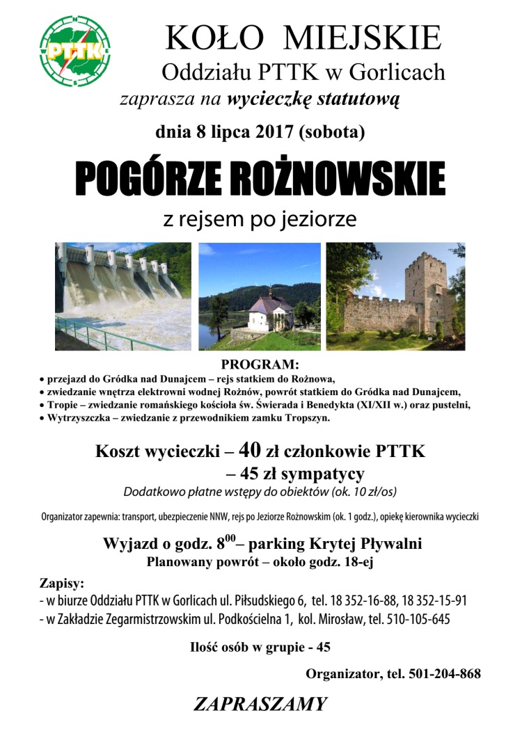 Wycieczka na Pogórze Rożnowskie