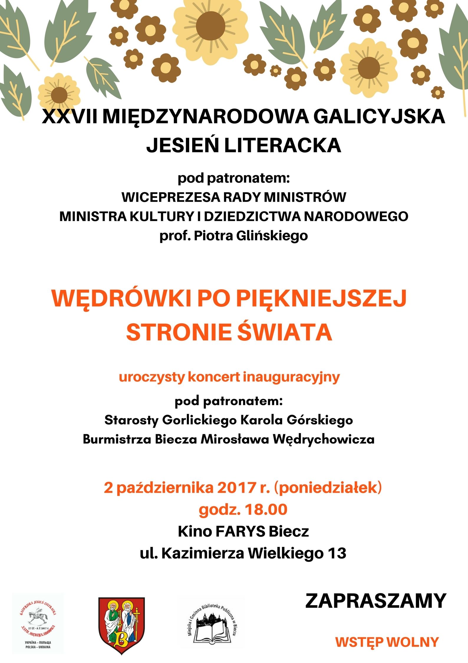 XXVII Międzynarodowa Galicyjska Jesień Literacka