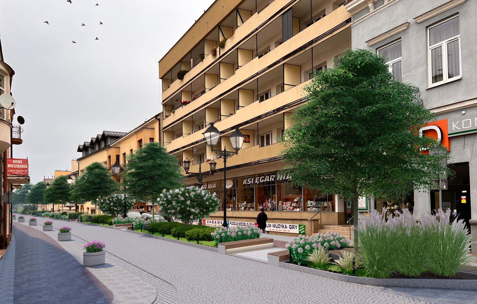 Projekt zazielenienia ul. 3 Maja.