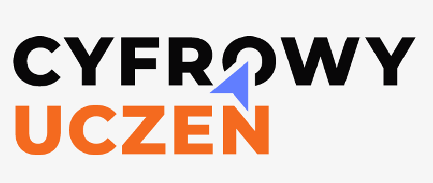 Napis Cyfrowy uczeń.
