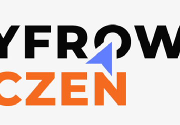 Napis Cyfrowy uczeń.