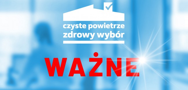 CZYSTE POWIETRZE – przerwa w wydawaniu zaświadczeń o dochodach dla osób posiadających gospodarstwo rolne