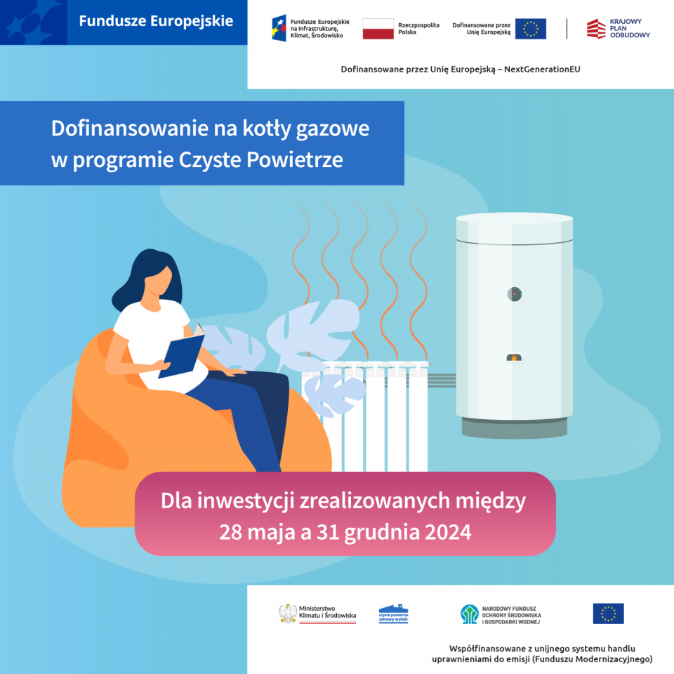 Ruszył nabór na dotacje do kotłów gazowych w Programie Czyste Powietrze