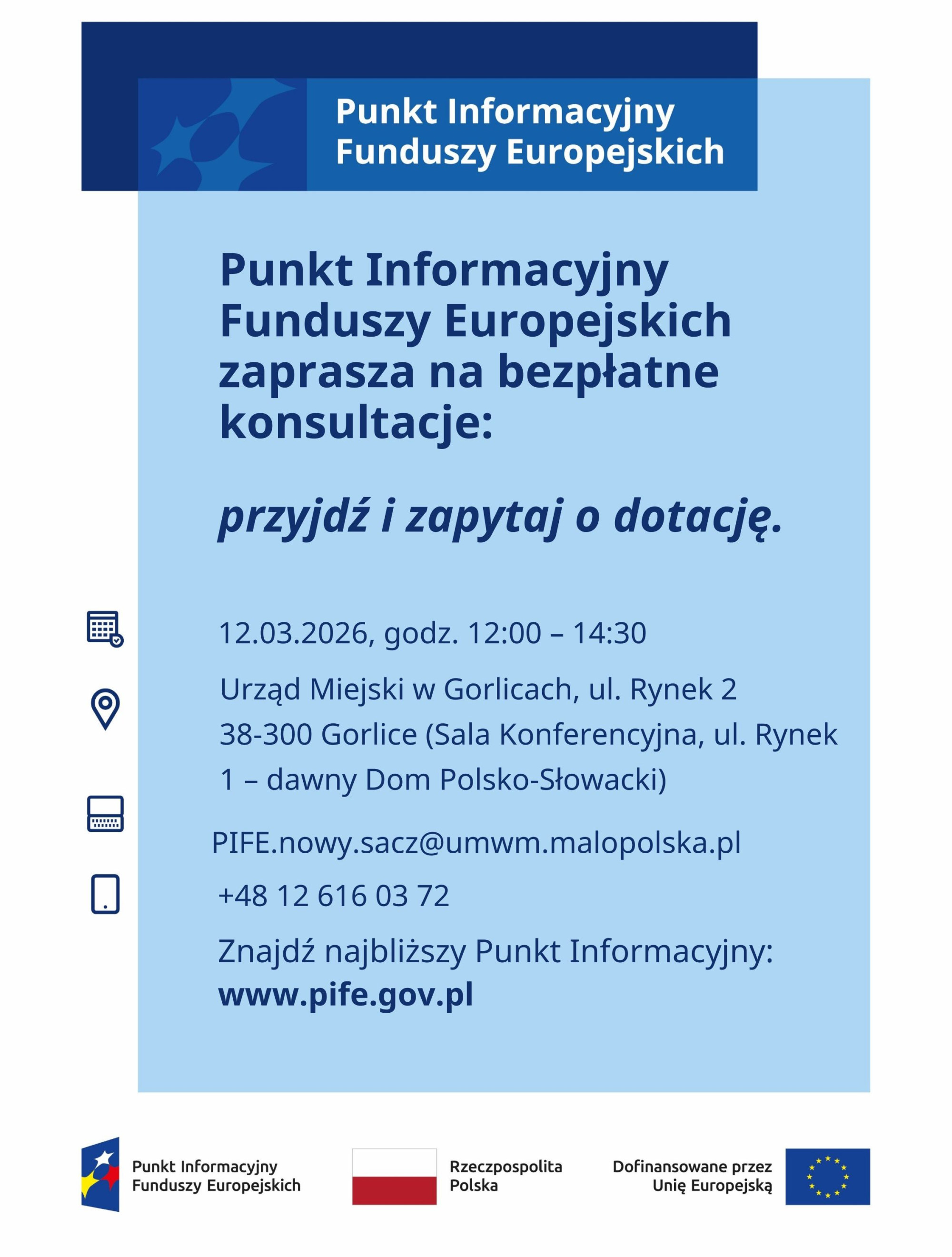 Plakat zapraszający na wydarzenie.