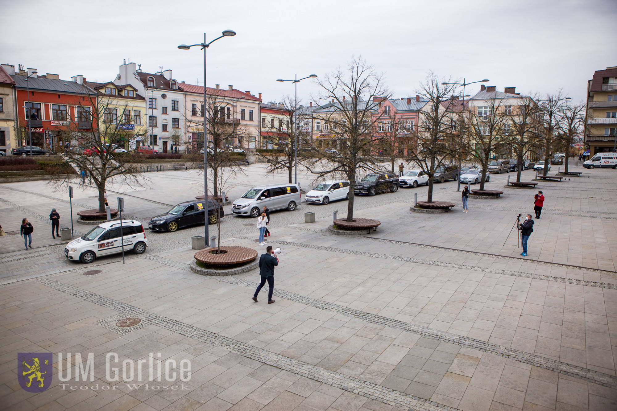 Spontaniczny przejazd gorlickich przedsiębiorców